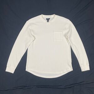 Forever 21 Cream Ribbed Knit Sweater